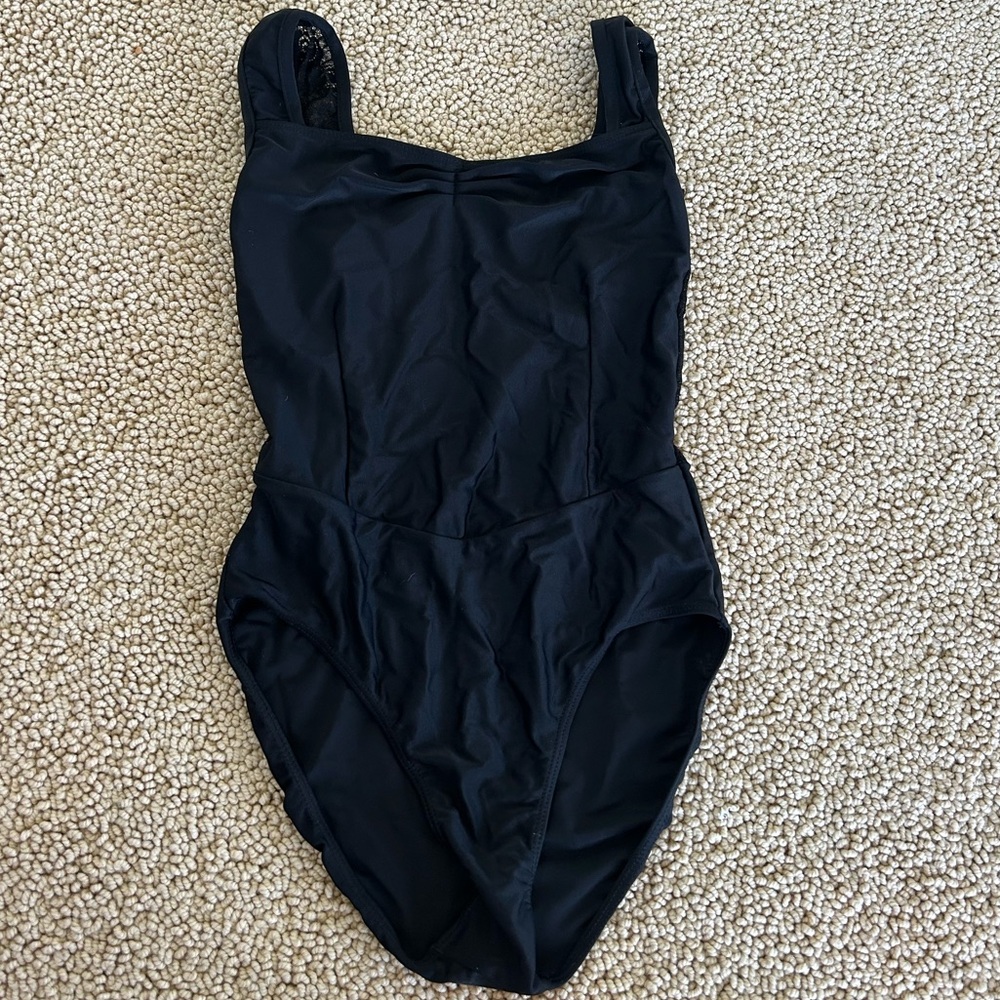 Ballet Rosa Black Lace Detail Leotard